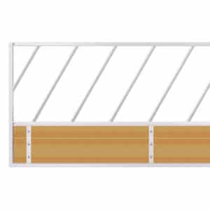 20ft Adjustable Diagonal Feed Barrier with Skirt